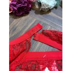 Lemilla csipke harisnyatartó -piros