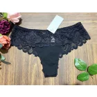 Lemila csipkés francia fazonú csipőtanga 3XL-5XL méret  fekete
