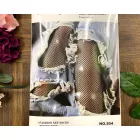 OLLIKE necc közepes lyukú harisnyanadrág  Beige szinben