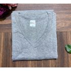 Turkey Férfi V- nyakú Póló 100% Pamut  szürke