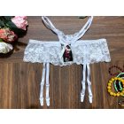 csipke harisnyatartó fehér