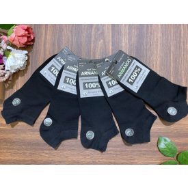 ARMANDO Férfi pamut boka zokni AMP311 1cs/5pár fekete