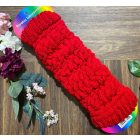 Kötött lábszármelegitő lábszárvédő piros