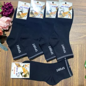 MR PAMUT férfi pamut sport zokni MP3009A 1cs/5pár fekete