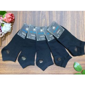 Mr pamut férfi pamut boka zokni MP3020 1cs/5pár fekete