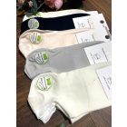 AURA.VIA Női Titokzokni 5 Pár – Pamut, Egyszínű Zokni Szilikon Sarokkal