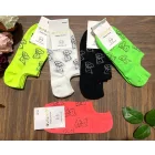 aura.via női  szines mintás boka zokni 5pár/cs 