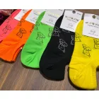 aura.via női  szines mintás boka zokni 5pár/cs 