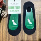 aura.via bambusz balerina zokni fekete NDD810 1cs/5pár