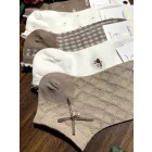 AURA.VIA Női Bokazokni 5 Pár – Pamut Vegyes Mintás Zokni