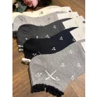 AURA.VIA Női Bokazokni 5 Pár – Pamut Zokni Masnival