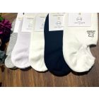 AURA.VIA Női Titokzokni 5 Pár – Pamut Bokazokni Szilikon Sarokkal