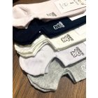 AURA.VIA Női Titokzokni 5 Pár – Pamut Bokazokni Szilikon Sarokkal