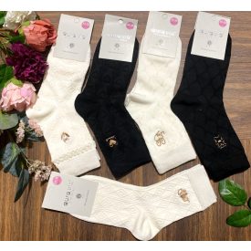 aura.via Anyagában mintás női zokni 5 pár/cs  NZX1112