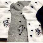 aura via zokni hímzett szívecskékkel 5pár/cs