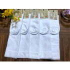 Vékony térdzokni fehér szinben