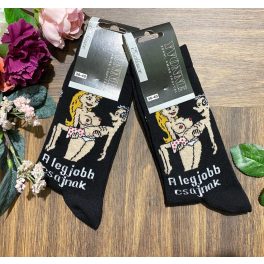 Női mintás-vicces zokni