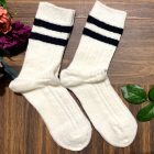 ollike gyapjú zokni — fekete/fehér színben 