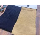 OLLIKE női mintás térdfix – fekete és beige