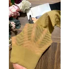 OLLIKE női mintás térdfix – fekete és beige