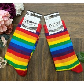 szivárványos zokni