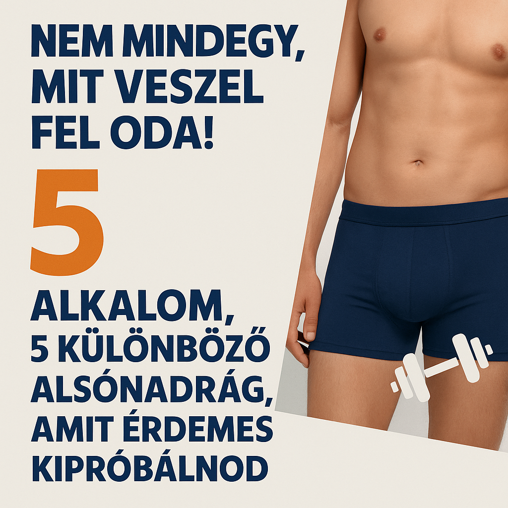 Nem mindegy, mit veszel fel oda! 5 alkalom, 5 különböző alsónadrág, amit érdemes kipróbálnod